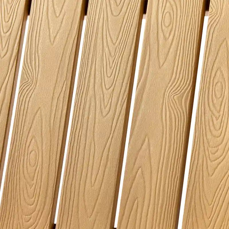 OVIOS Lot de 2 chaises de patio extérieures Adirondack en bois composite