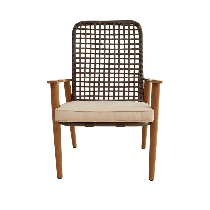 Ensemble de conversation extérieur 3 pièces en maille