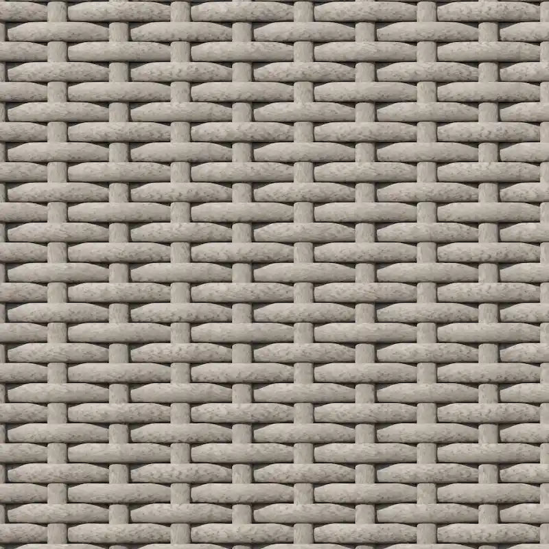 Ensemble de conversation en osier et aluminium 8 pièces Corvus