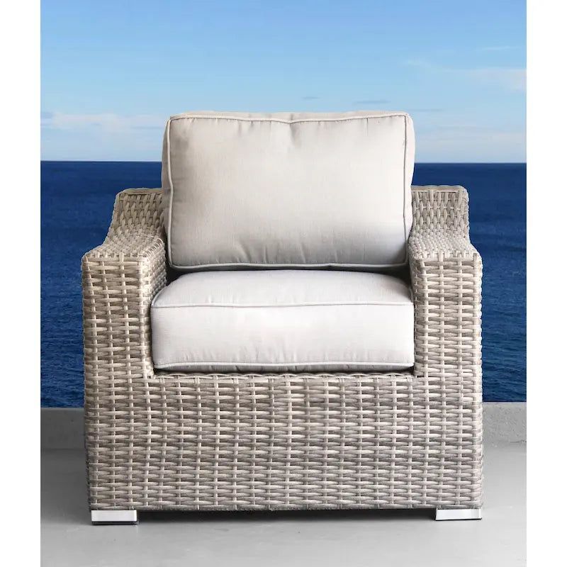 Fauteuil de jardin club avec coussins