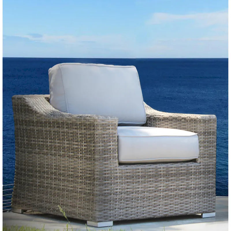 Fauteuil de jardin club avec coussins