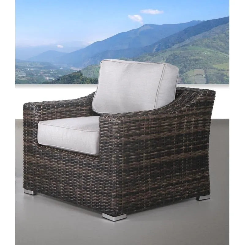 Fauteuil de jardin club avec coussins