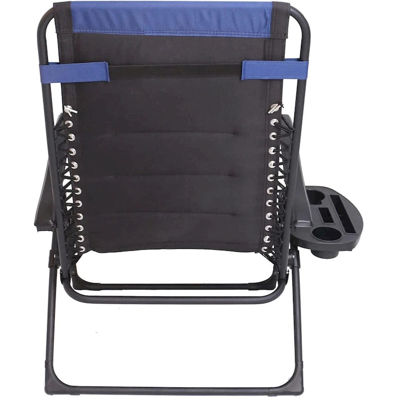 Chaise longue zéro gravité surdimensionnée et rembourrée pour piscine extérieure, terrasse, plage, jardin