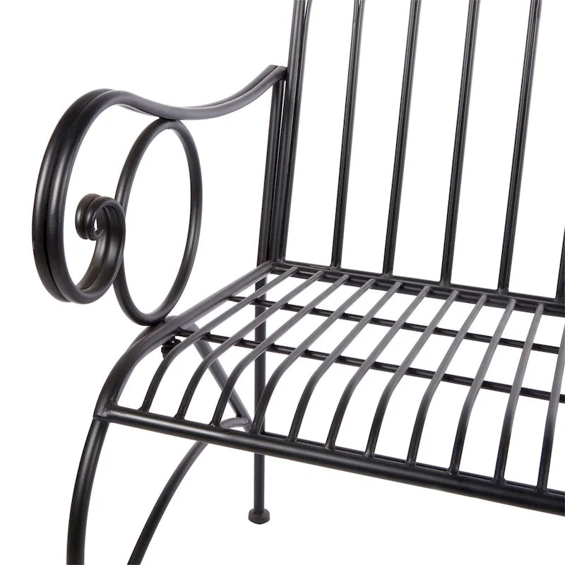Banc de jardin classique en métal 2 places Alpine Corporation 44 L pour intérieur/extérieur