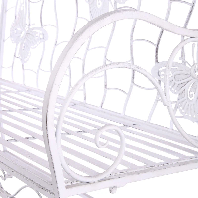Banc de jardin classique en métal 2 places Alpine Corporation 44 L pour intérieur/extérieur