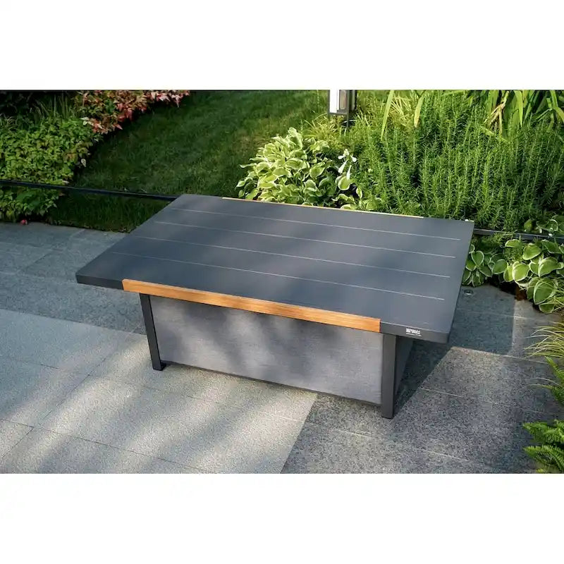 Collection de salon de patio en aluminium pour extérieur et intérieur avec table basse, gris (Vous pouvez choisir un ensemble ou une pièce seule)