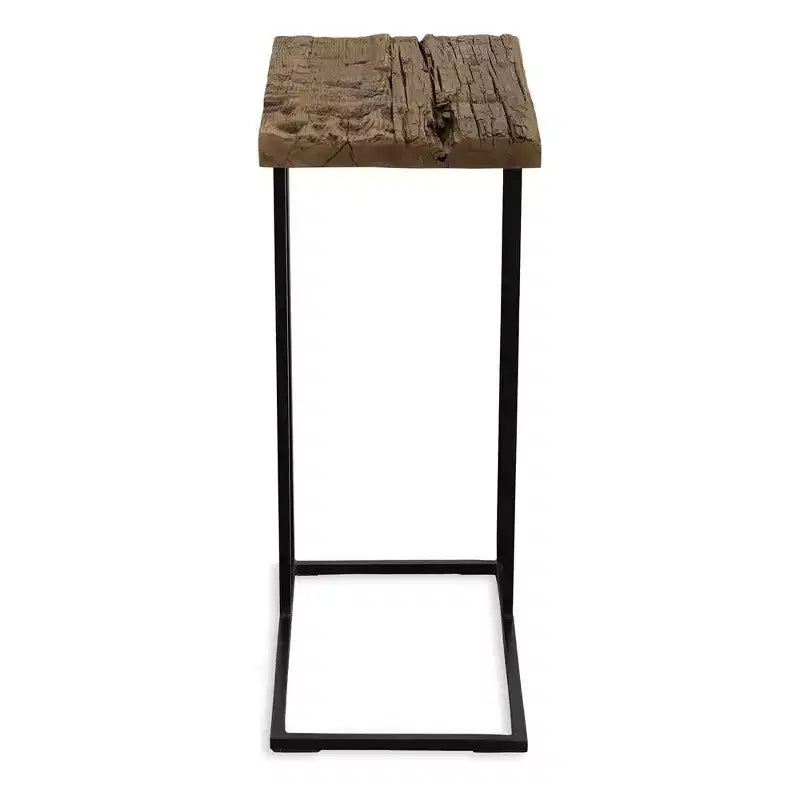 Table d'appoint en bois recyclé