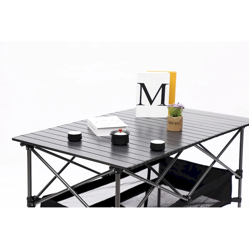 Ensemble de 5 pièces, Table et chaises pliantes d'extérieur