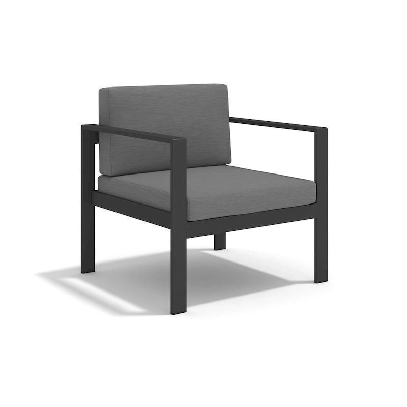 Ensemble de canapés de jardin/terrasse moderne en aluminium de 4 pièces