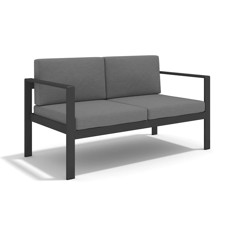 Ensemble de canapés de jardin/terrasse moderne en aluminium de 4 pièces