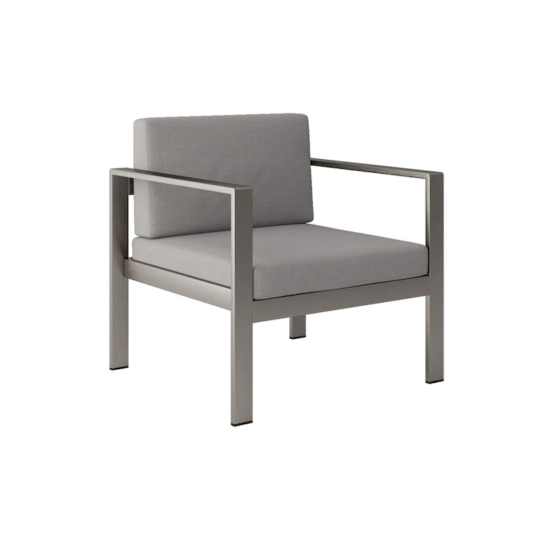 Ensemble de canapés de jardin/terrasse moderne en aluminium de 4 pièces