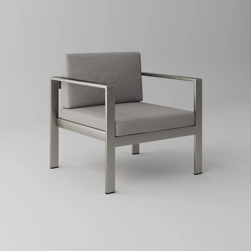 Ensemble de canapés de jardin/terrasse moderne en aluminium de 4 pièces