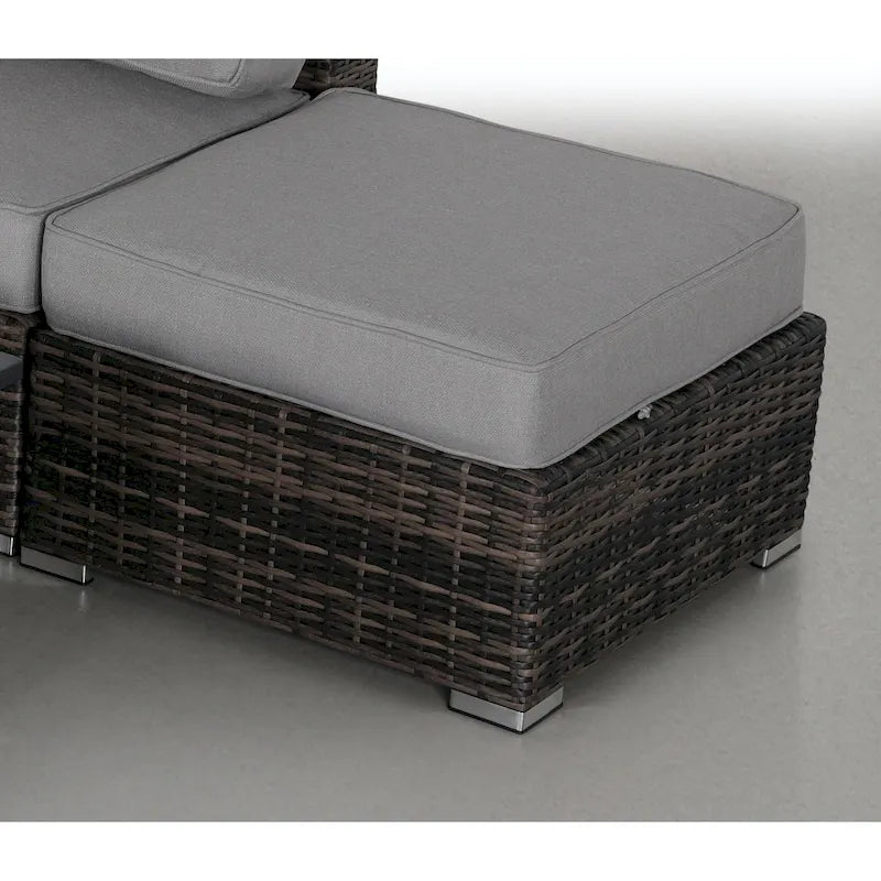 LSI Pouf d'extérieur avec coussin