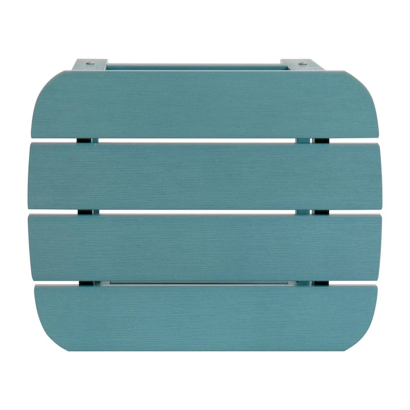 Ensemble de 2 chaises berçantes d'intérieur/extérieur en polyrésine avec table d'appoint - 25,625 L x 35 P x 42 H