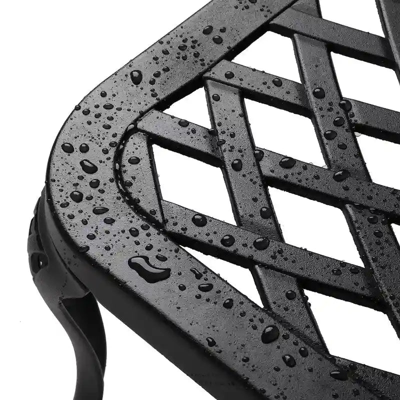 Chaise longue réglable simple d'extérieur en aluminium moulé