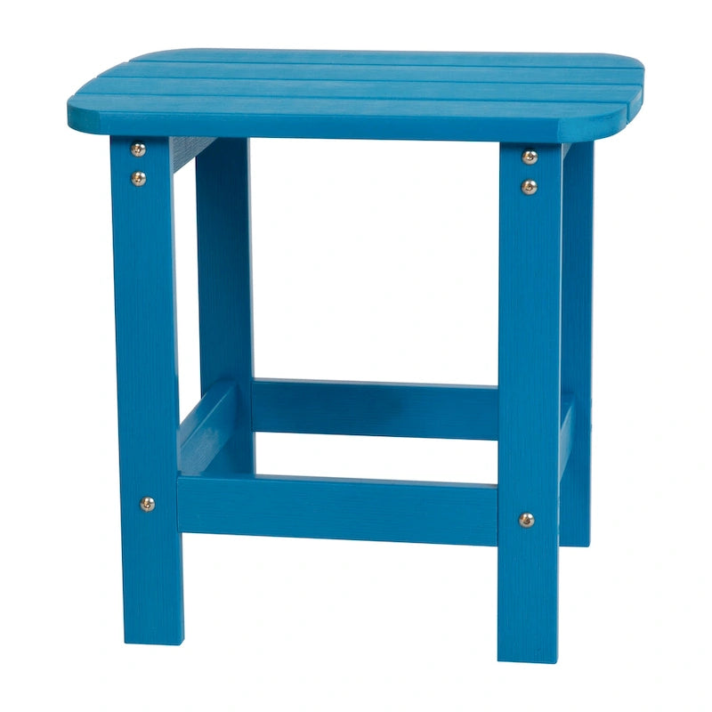 Ensemble de 2 chaises Adirondack pliantes intérieures/extérieures avec table d'appoint - 34P x 30,25L x 37H