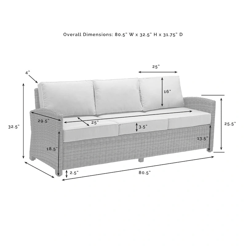Ensemble de 5 meubles Crosley Bradenton avec fauteuil à bascule pivotant et canapé avec foyer