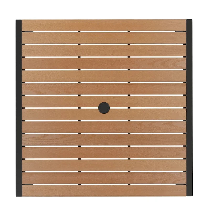 Ensemble de patio avec table de 35, 2 chaises et parasol avec base - 35.25L x 35.25P x 29.5H