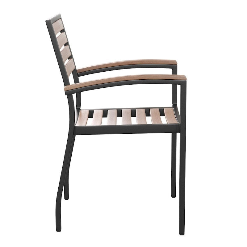 Ensemble de patio avec table de 35, 2 chaises et parasol avec base - 35.25L x 35.25P x 29.5H