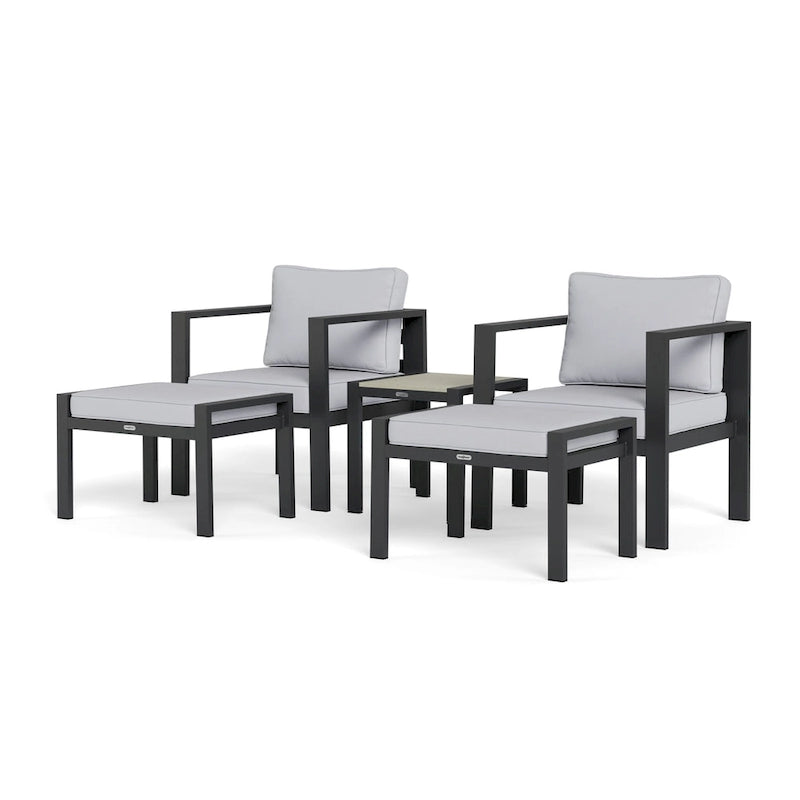 Ensemble de bistro extérieur en aluminium Lakeview (5 pièces)