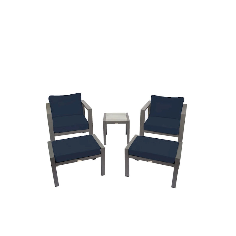 Ensemble de bistro extérieur en aluminium Lakeview (5 pièces)