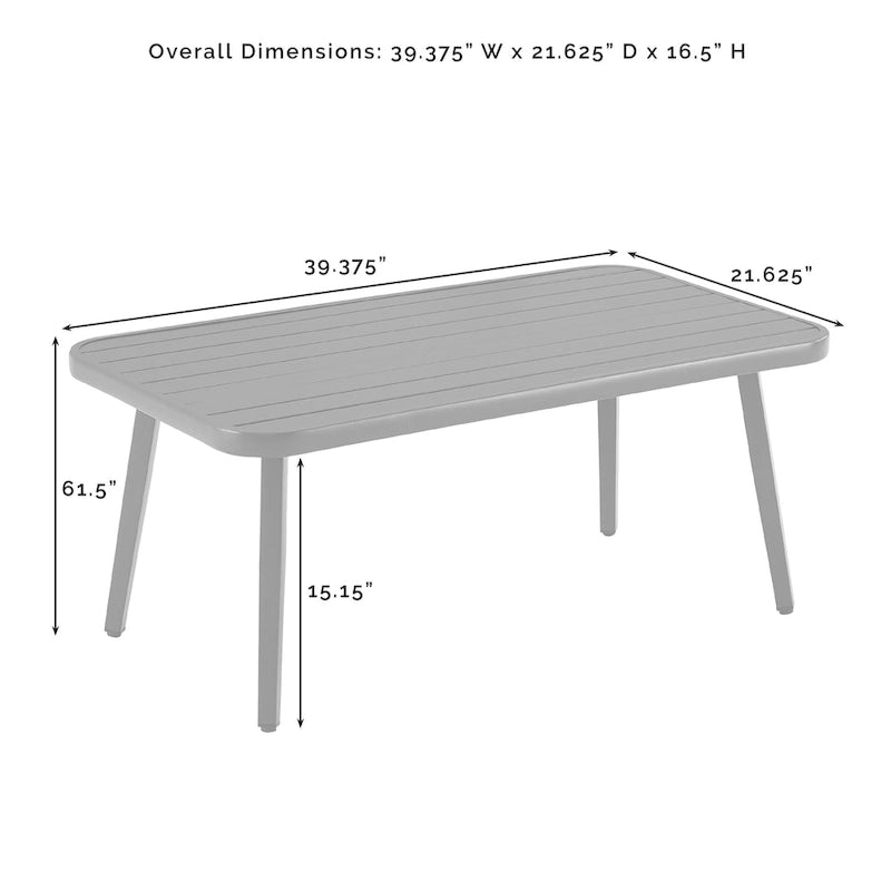 Haven Ensemble de conversation 2 pièces en osier d'extérieur – 75P x 48L x 29,75H