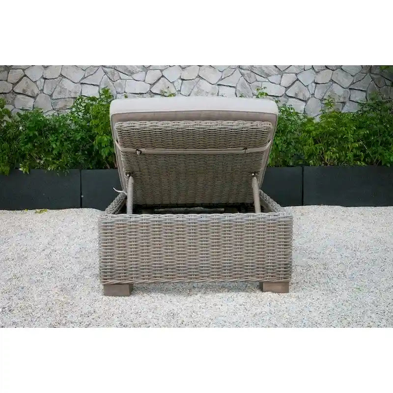 Renava Knox Chaise Longue d'extérieur en Osier