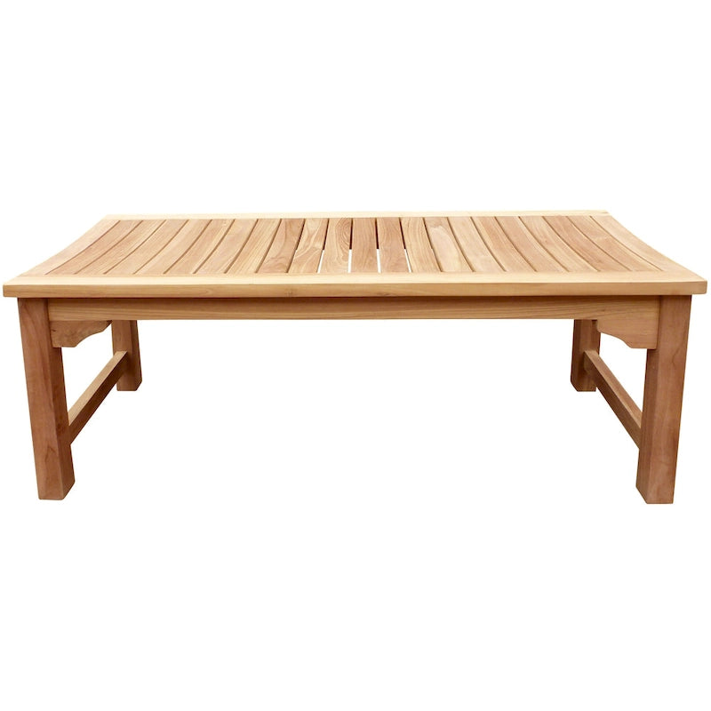 Banc sans dossier en teck pour l'extérieur Seven Seas Teak Ocean City, 1,2 m