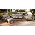 Ensemble de 6 pièces de patio Katalla en aluminium avec table basse par Havenside Home
