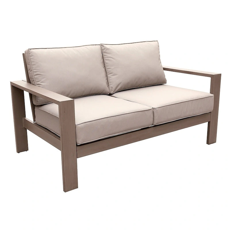 Ensemble de 6 pièces de patio Katalla en aluminium avec table basse par Havenside Home