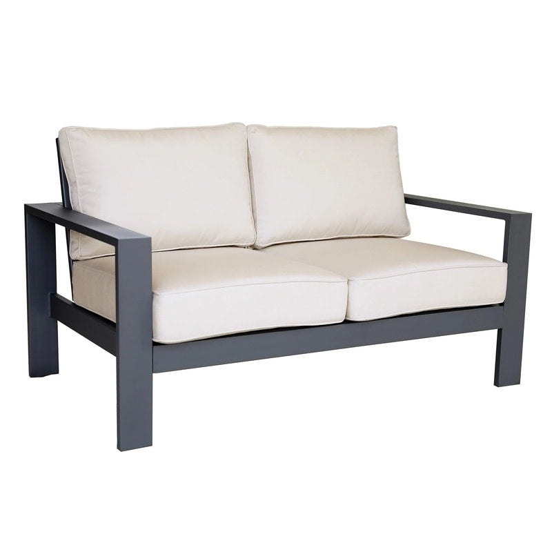 Ensemble de 6 pièces de patio Katalla en aluminium avec table basse par Havenside Home