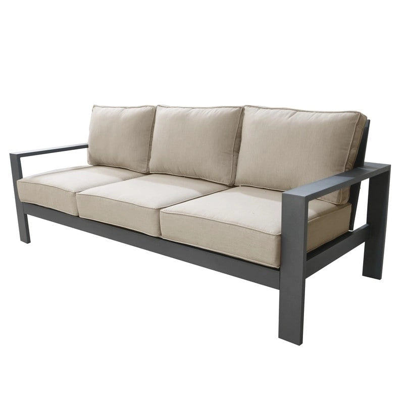Ensemble de 6 pièces de patio Katalla en aluminium avec table basse par Havenside Home