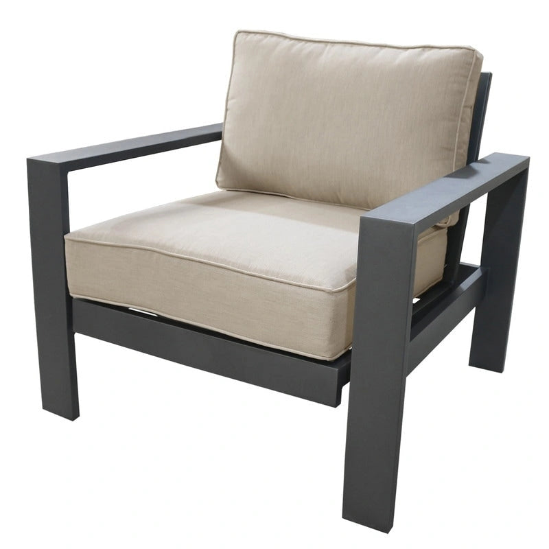 Ensemble de 6 pièces de patio Katalla en aluminium avec table basse par Havenside Home