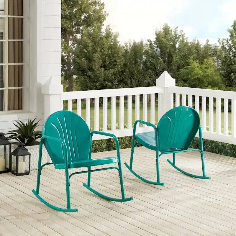 Crosley Griffith 2Pc Rocking Chair Set - 32.25H x 22.5W x 33.13'W