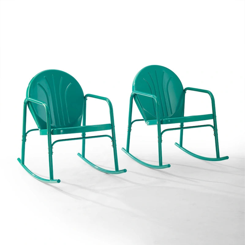 Ensemble de 2 chaises berçantes Crosley Griffith – 32,25H x 22,5l x 33,13P