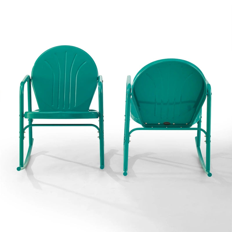 Ensemble de 2 chaises berçantes Crosley Griffith – 32,25H x 22,5l x 33,13P