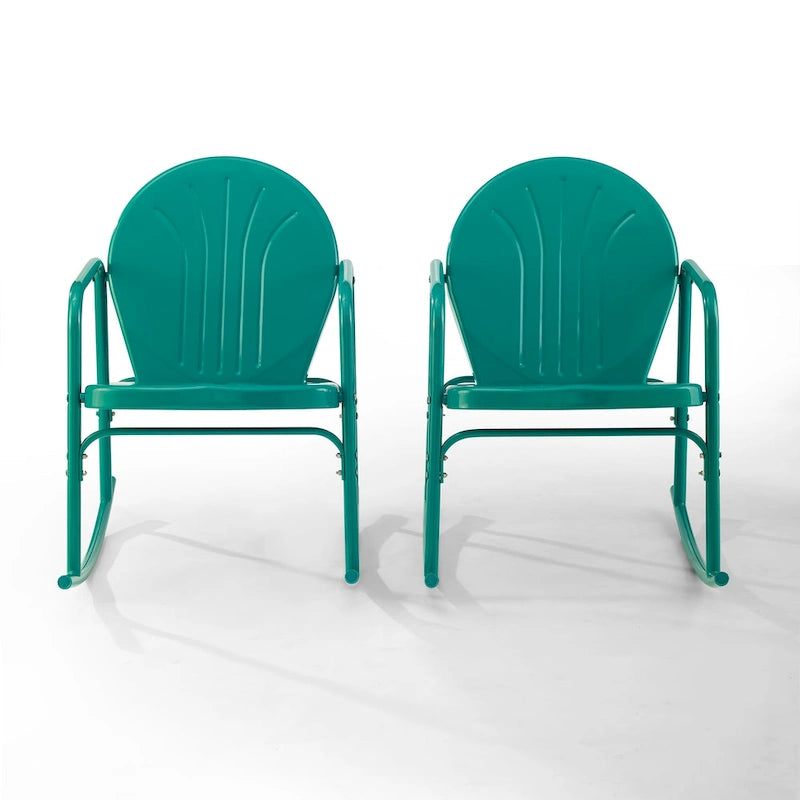 Ensemble de 2 chaises berçantes Crosley Griffith – 32,25H x 22,5l x 33,13P