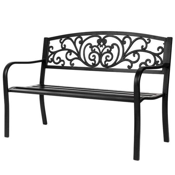 Banc en fer pour jardin, cour ou arrière-cour - N/A