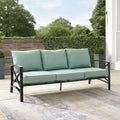Crosley Kaplan Outdoor Metal Sofa - 79W x 30.5D x 32H