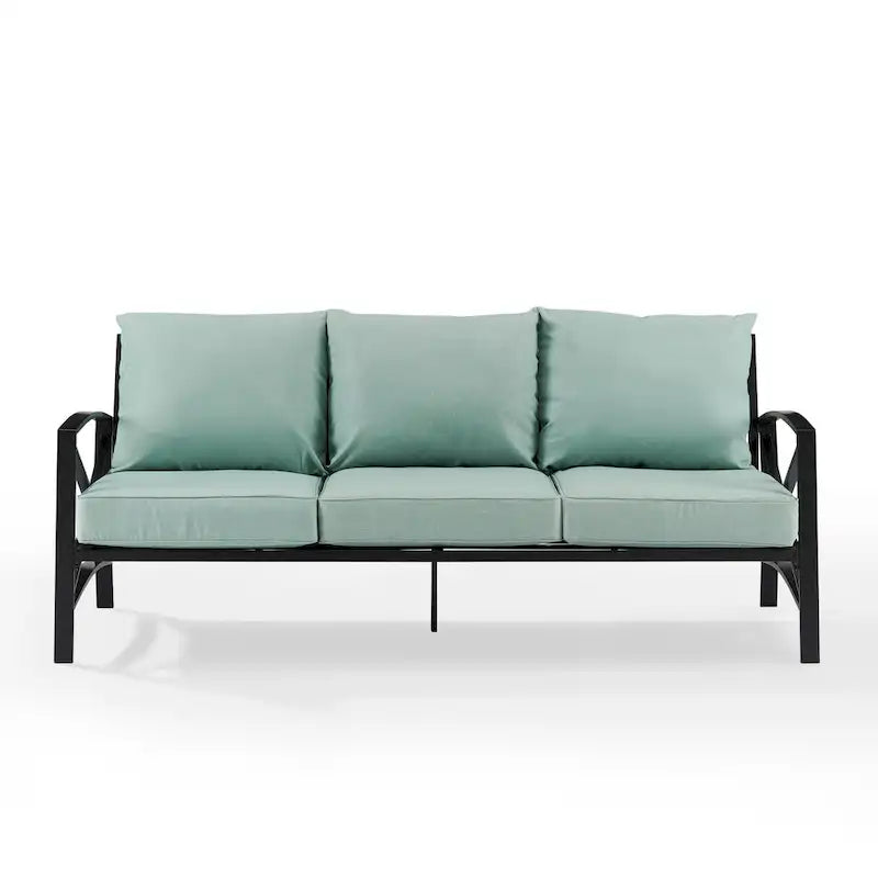 Canapé d'extérieur en métal Kaplan de Crosley - 79 po larg. x 30,5 po prof. x 32 po haut.