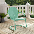 Crosley Griffith Metal Chair In Aqua