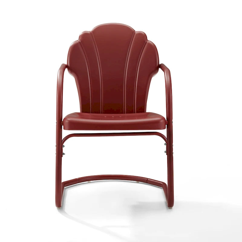 Lot de 2 fauteuils de jardin en métal Crosley Tulip - 24,5 l x 20,5 P x 32,88 H