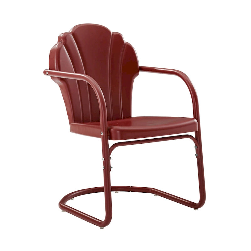 Lot de 2 fauteuils de jardin en métal Crosley Tulip - 24,5 l x 20,5 P x 32,88 H