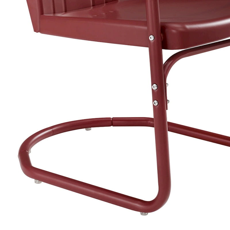 Lot de 2 fauteuils de jardin en métal Crosley Tulip - 24,5 l x 20,5 P x 32,88 H