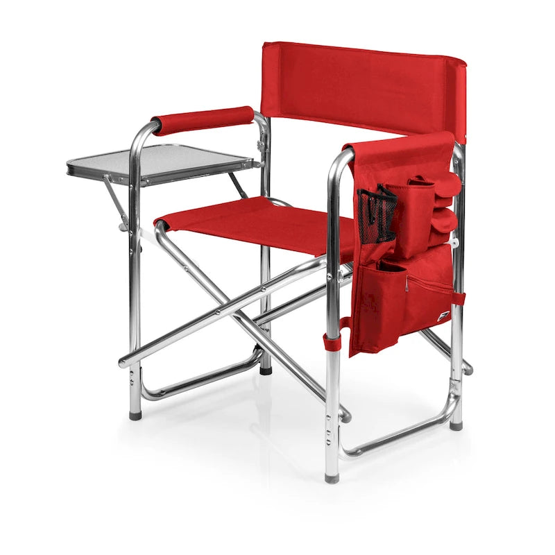 Picnic Time Portable Red Sports Chair