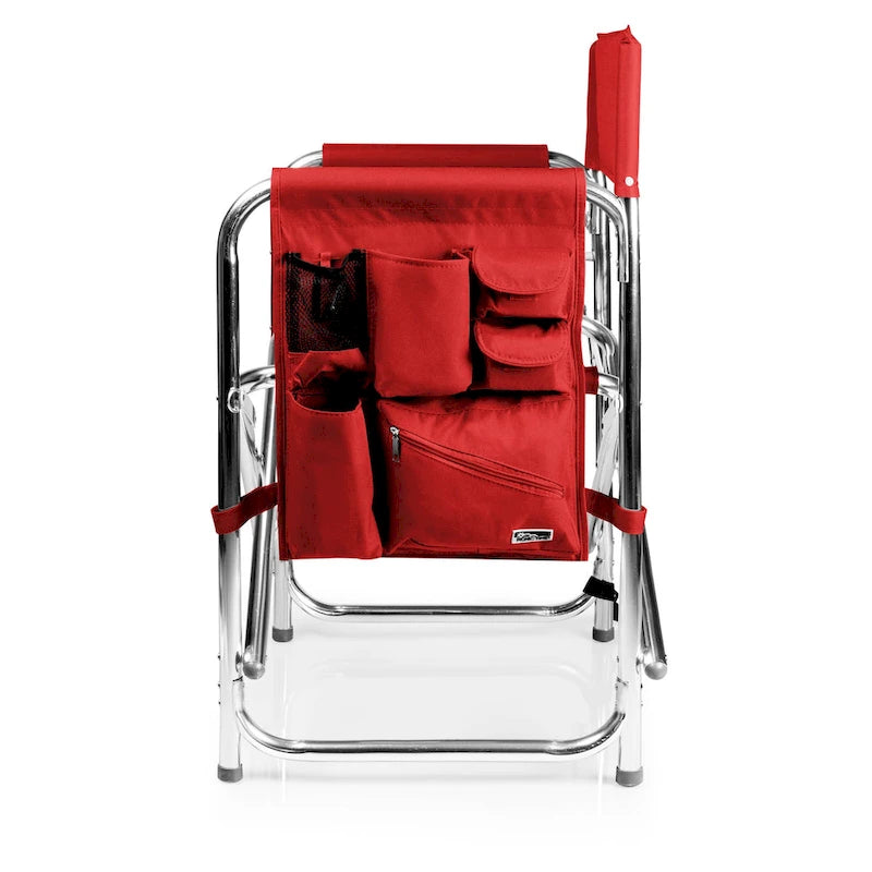 Chaise de sport portable rouge Picnic Time