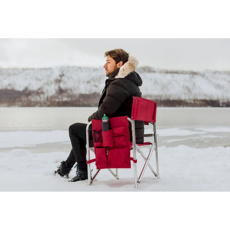 Chaise de sport portable rouge Picnic Time