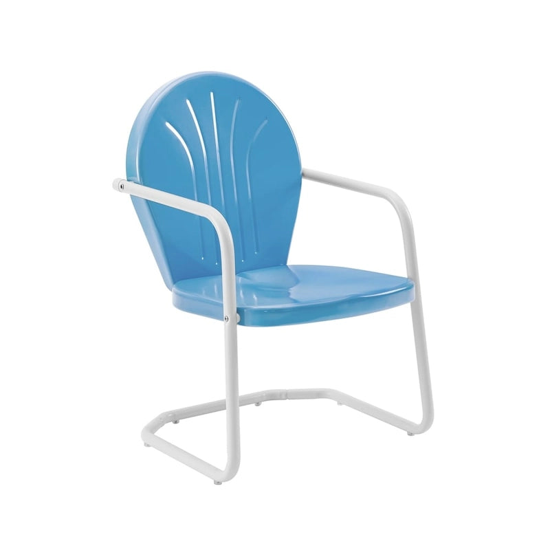 Fauteuil d'extérieur en métal Crosley Griffith - 22 L x 28,2 P x 33,25 H
