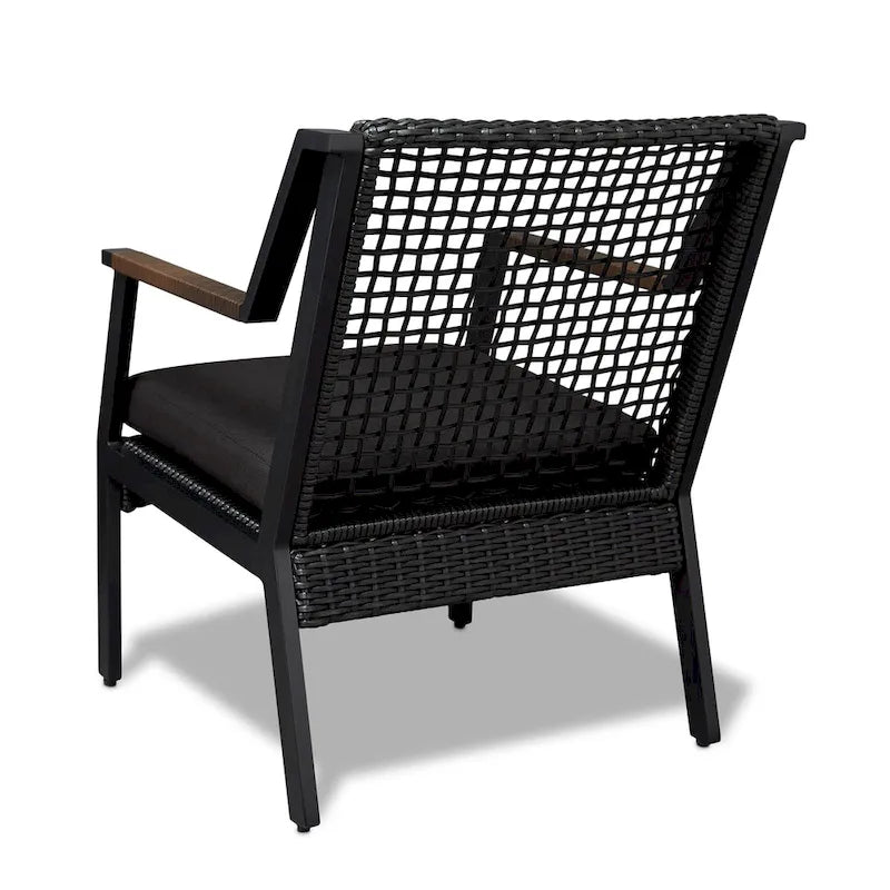 Lot de deux chaises Calvin 25.25 noires par Real Flame