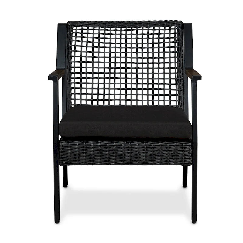Lot de deux chaises Calvin 25.25 noires par Real Flame